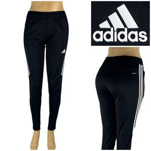 Adidas Pants Womens Small Black Soccer Tiro 17 Track Pants Athletic Training EUC